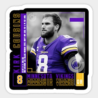 Kirk Cousins Paper Poster Sticker